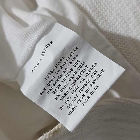 Zulu & Zephyr White‎ Flare High Waist Pants Size XS NWT - Picture 7 of 7